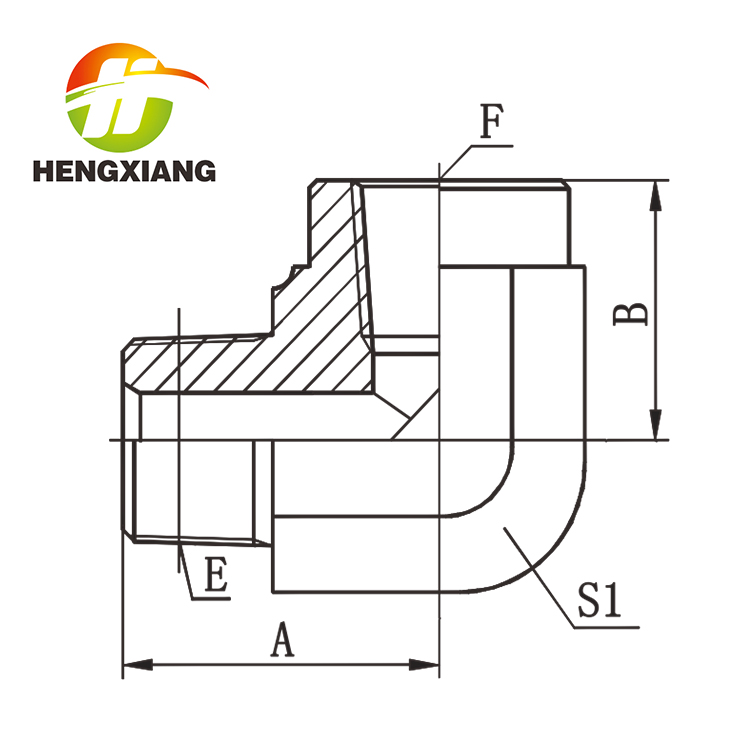 90° ELBOW BSPT MALE  BSPT FEMALE 5T9-SP