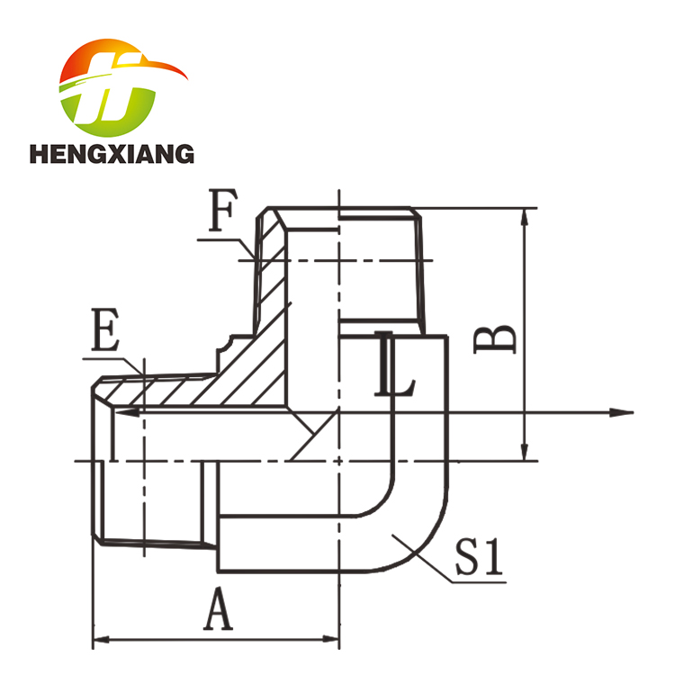 90° ELBOW BSPT MALE  1T9-SP
