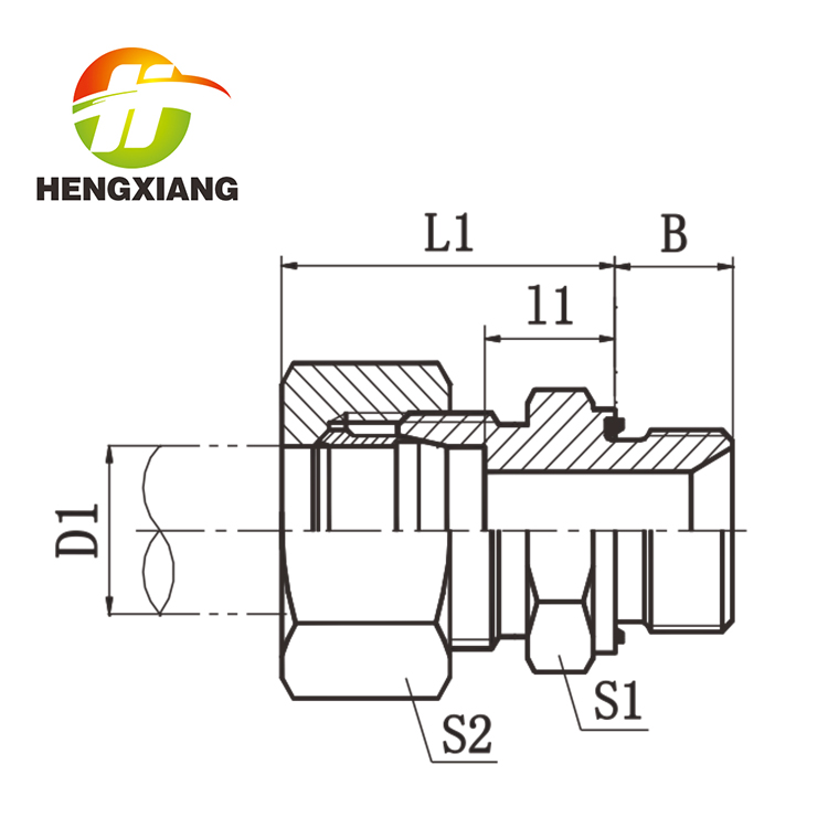 BSPP THREAD WITH CAPTIVE SEAL 1DB-WD-RN