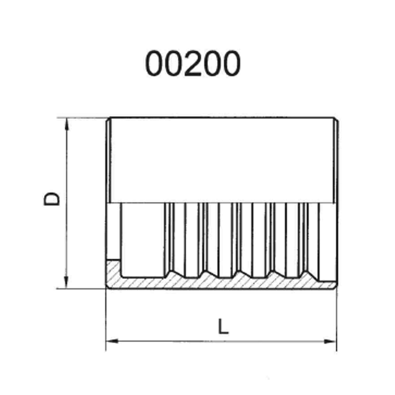 SKIVE FERRULE FOR SAE 100R2A / EN 853 2SN HOSE