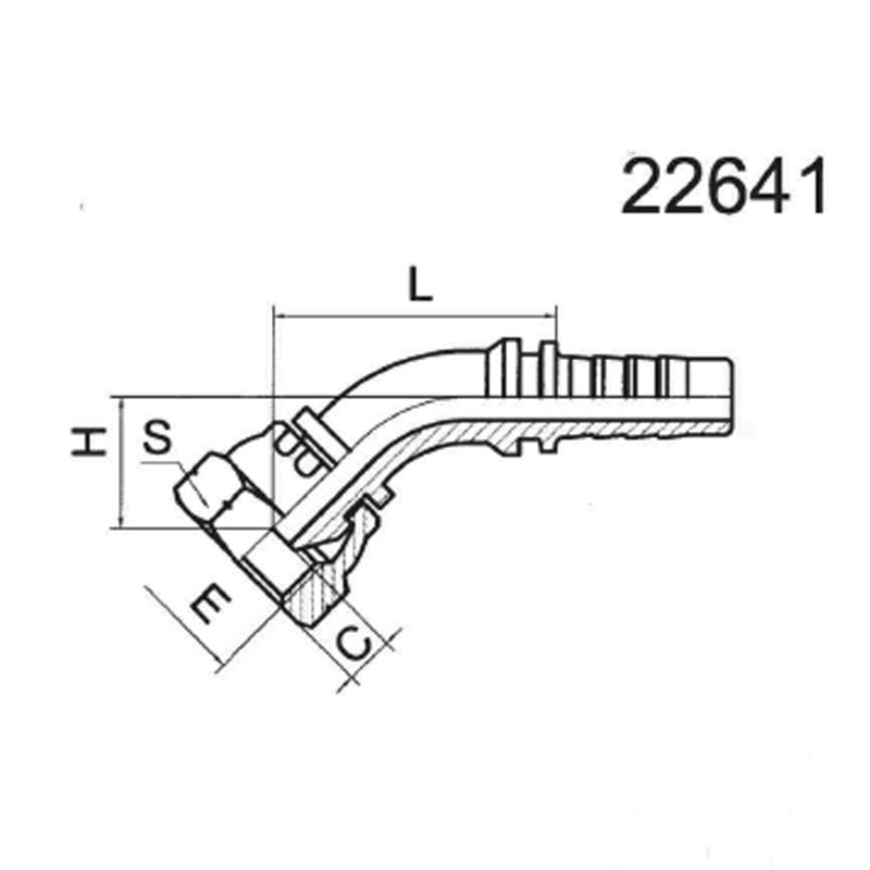 45°BSP FEMALE 60°CONE