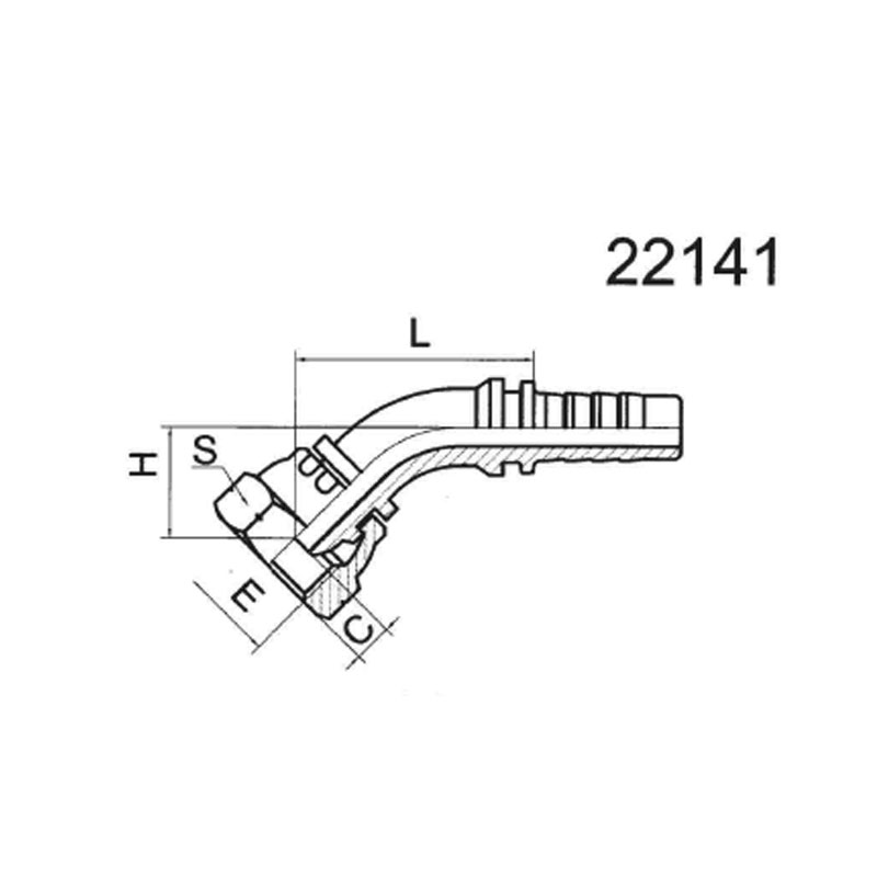 45°BSP FEMALE MULTISEAL