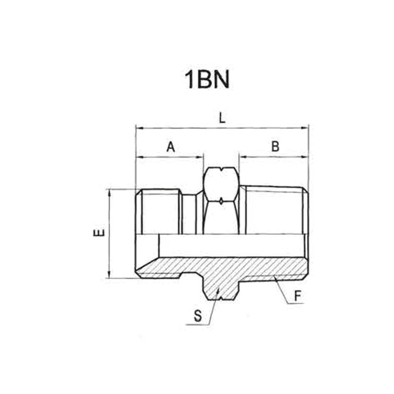 BSP MALE 60°CONE OR BONDED SEAL/NPT MALE
