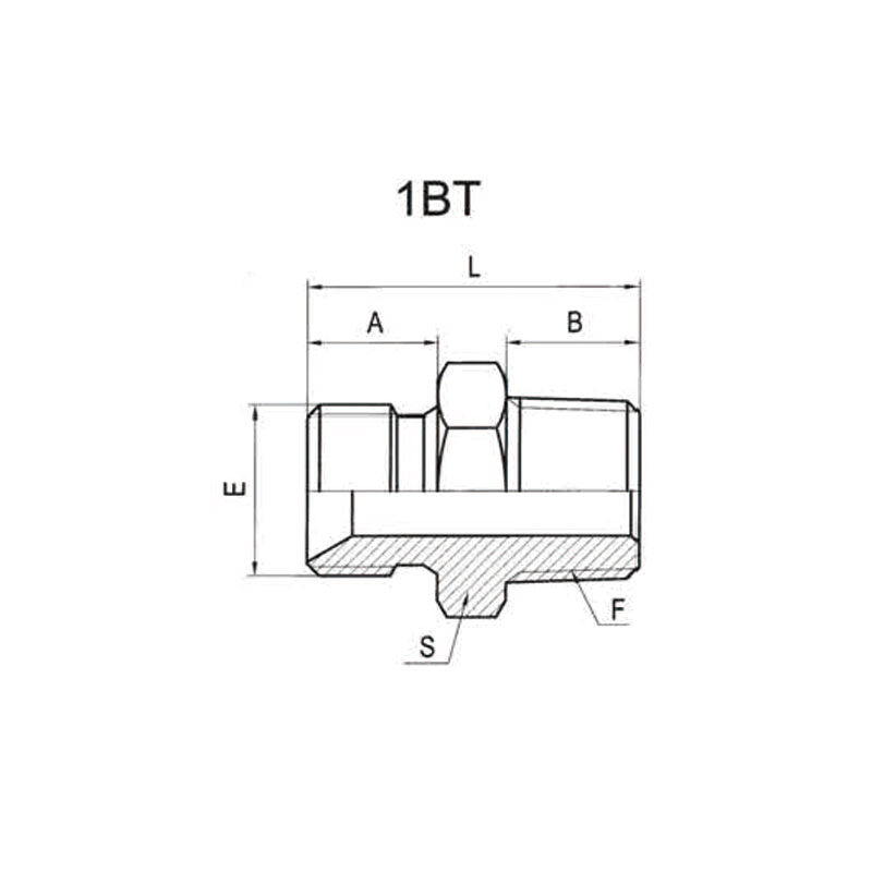 BSP MALE 60°CONE OR BONDED SEAL/BSPT MALE