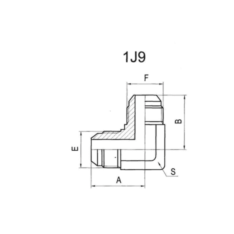 90°JIC MALE 74°CONE