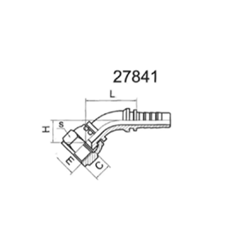 45°SAE FEMALE 90°CONE SEAT