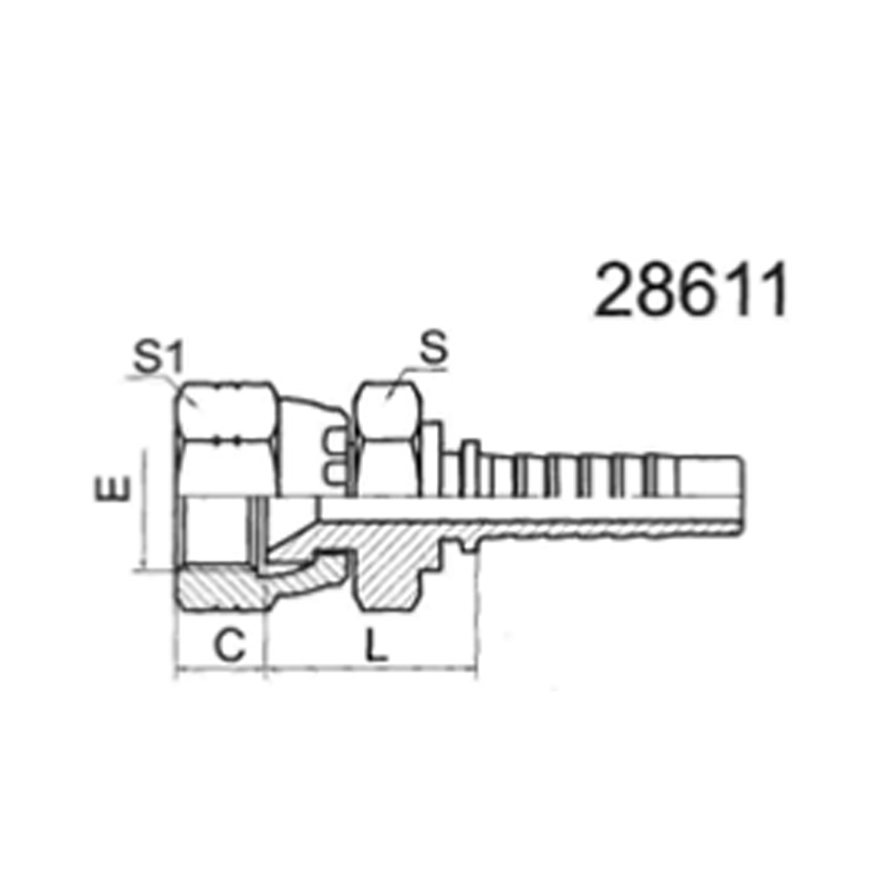 JIS METRIC MALE 60°CONE SEAT
