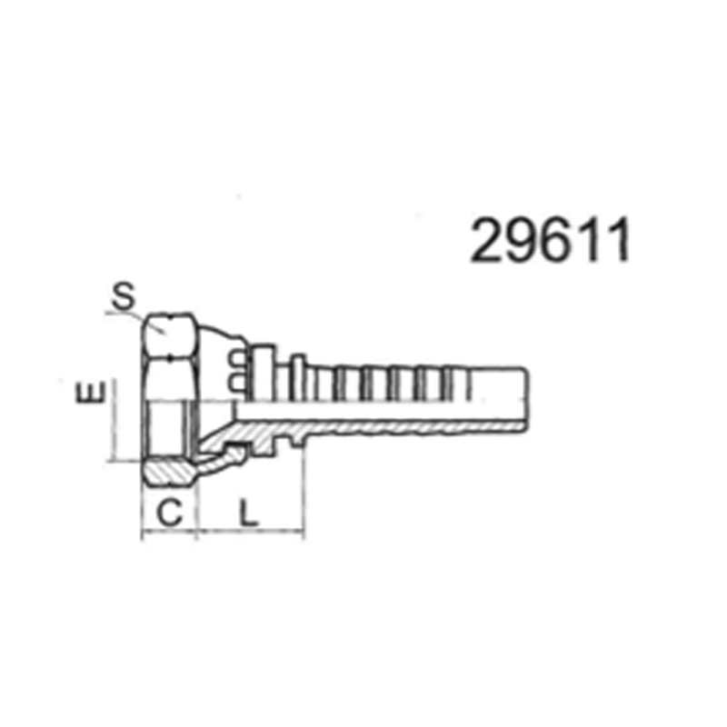 JIS GAS FEMALE 60°CONE SEAT