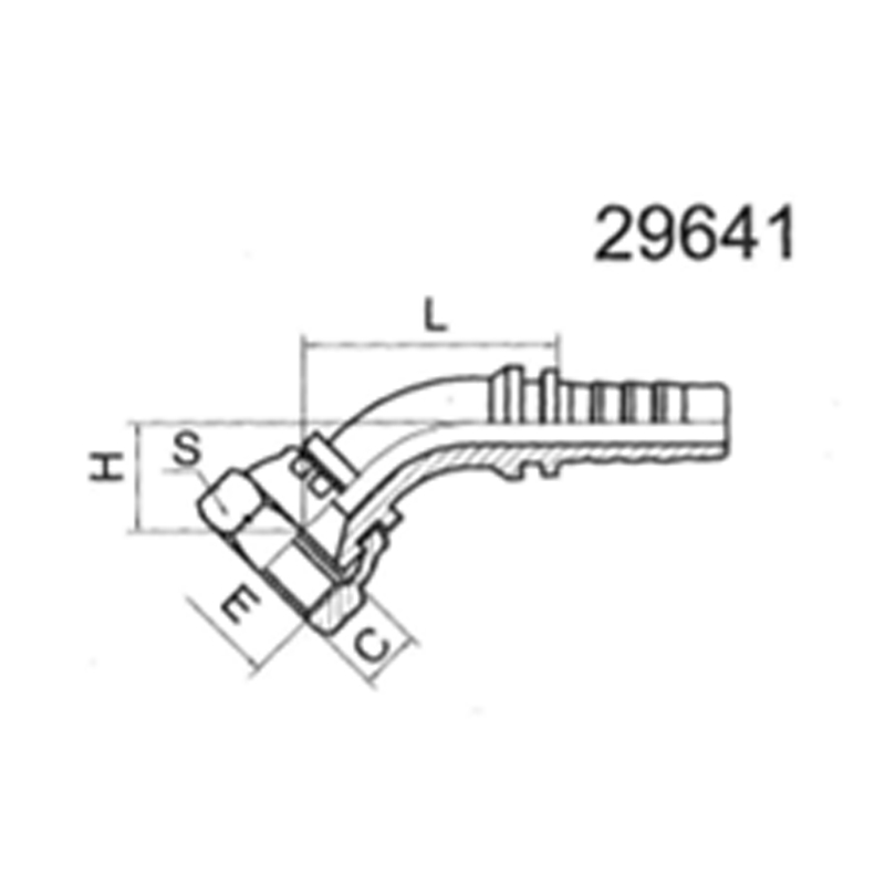 45°JIS GAS FEMALE 60°CONE SEAT