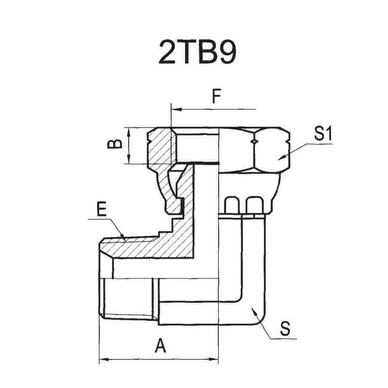 90°BPS MALE /BSP FEMALE60°CONE