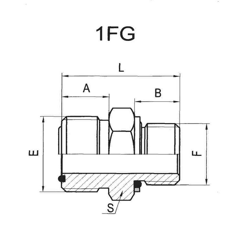 ORFS MALE O-RING/BSP MALE O-RING