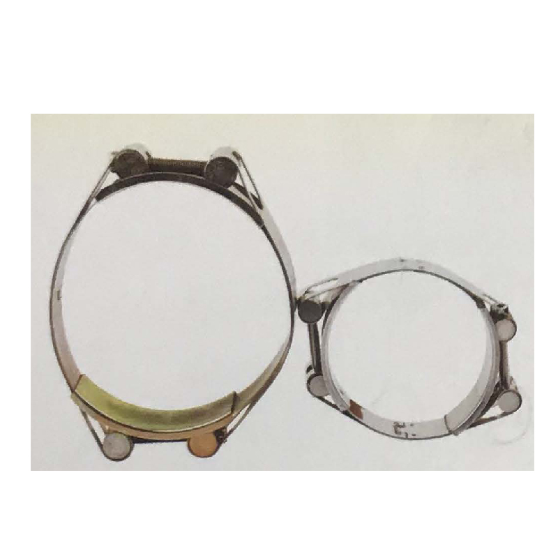 European Type Double Bolt Hose Clamp Galvanized Steel/ Stainless Steel