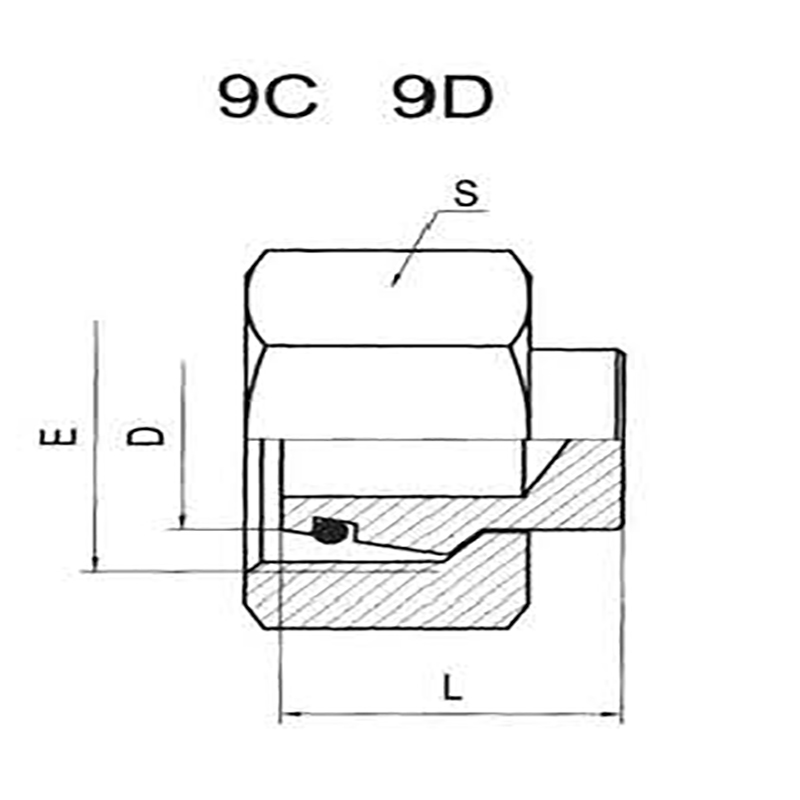 METRIC FEMALE 24°L/H.T.CAP