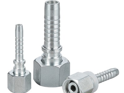 Straight crimping hose joint