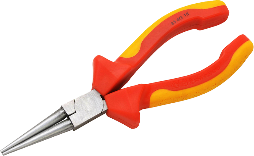 VDE ROUND HEAD LONG NOSE PLIER