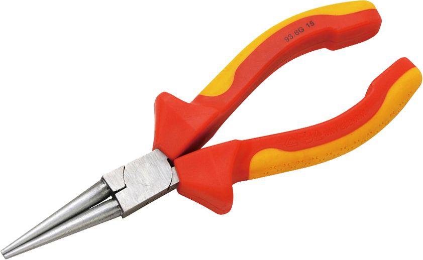 VDE ROUND HEAD LONG NOSE PLIER