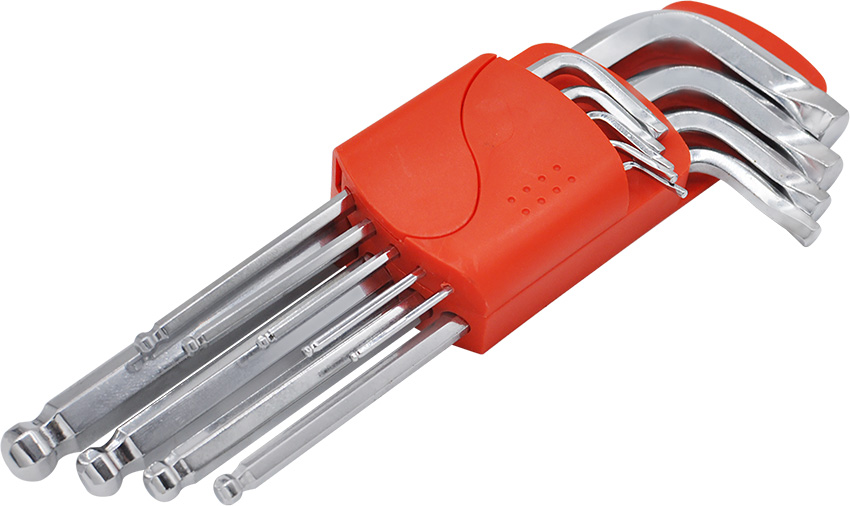 9PCS LONG ARM BALL END HEX KEY