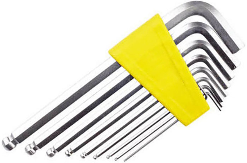 9PCS LONG ARM BALL END HEX KEY
