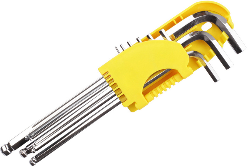 9PCS EXTRA LONG ARM BALL END HEX KEY