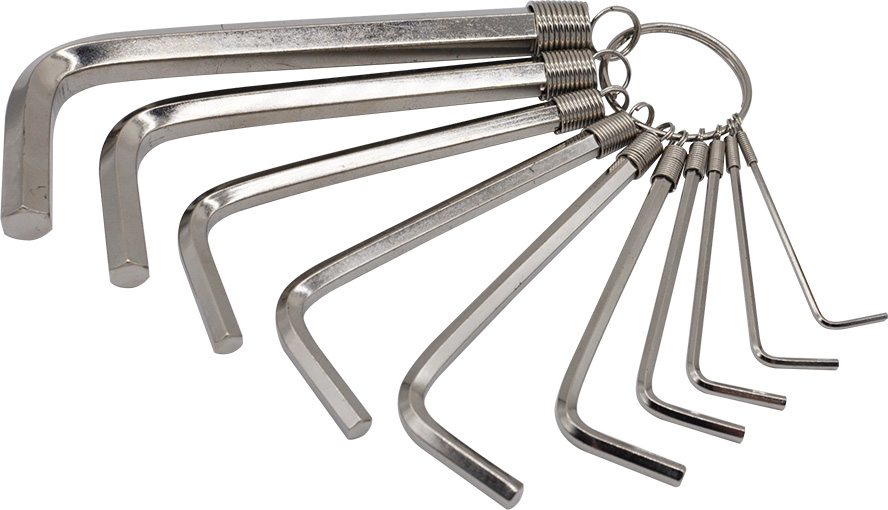 10PCS ELASTIC RING HEX KEY