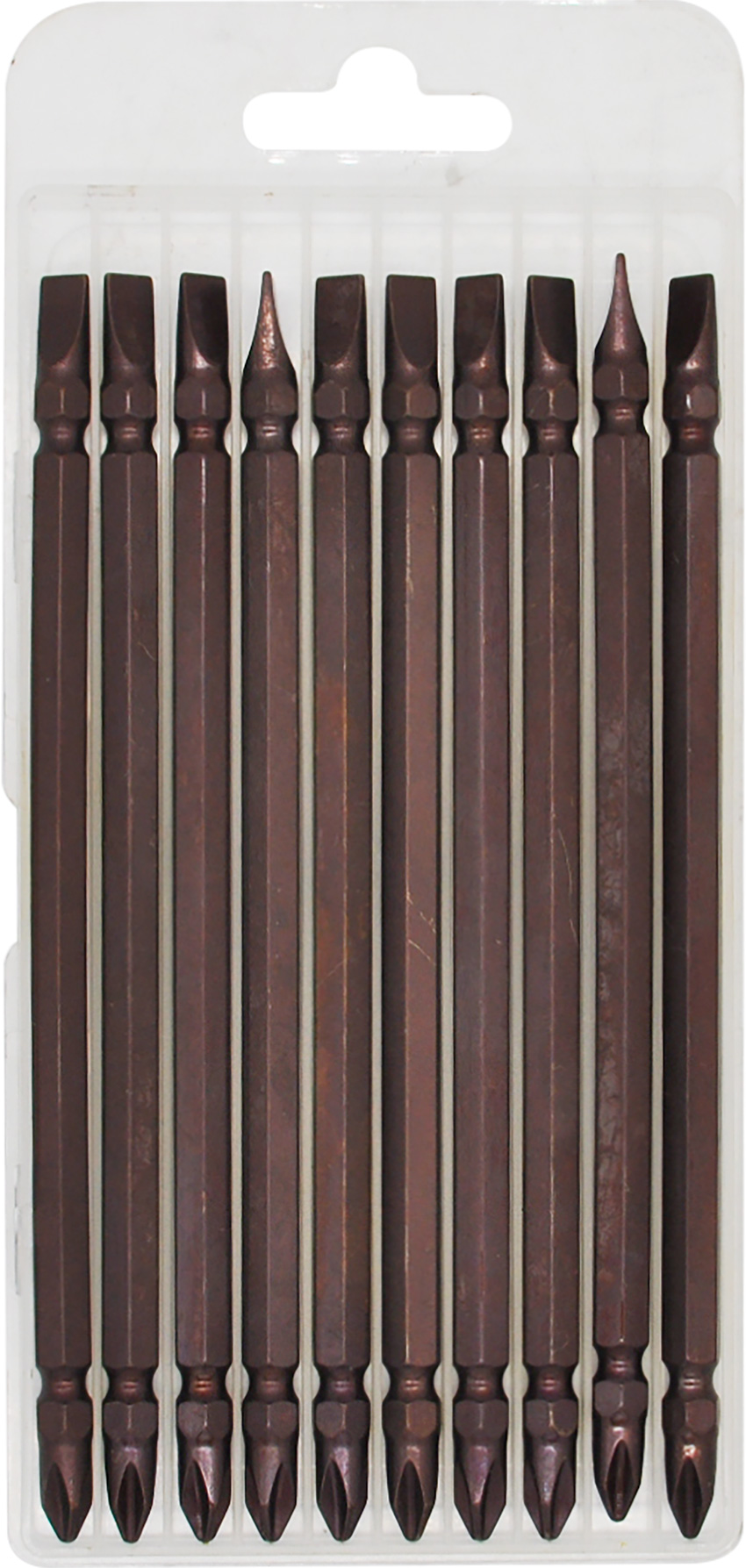 10PCS TWO WAY SCREWDRIVER BITS