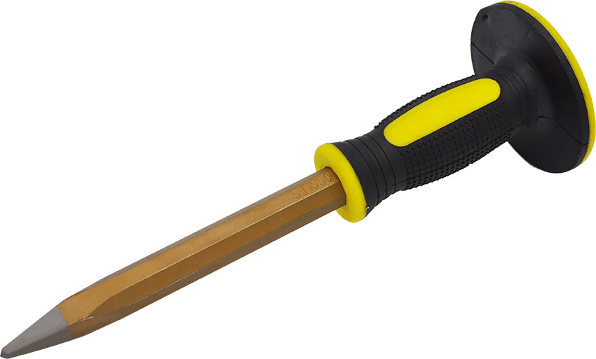 POINT COLD CHISEL WITH SOFT GRIP