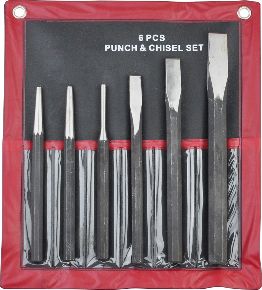6PCS heavy PUNCH&CHISEL SET