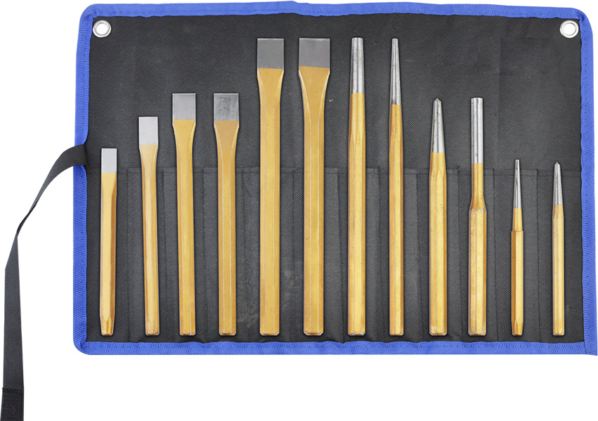 12PCS PUNCH&CHISEL SET