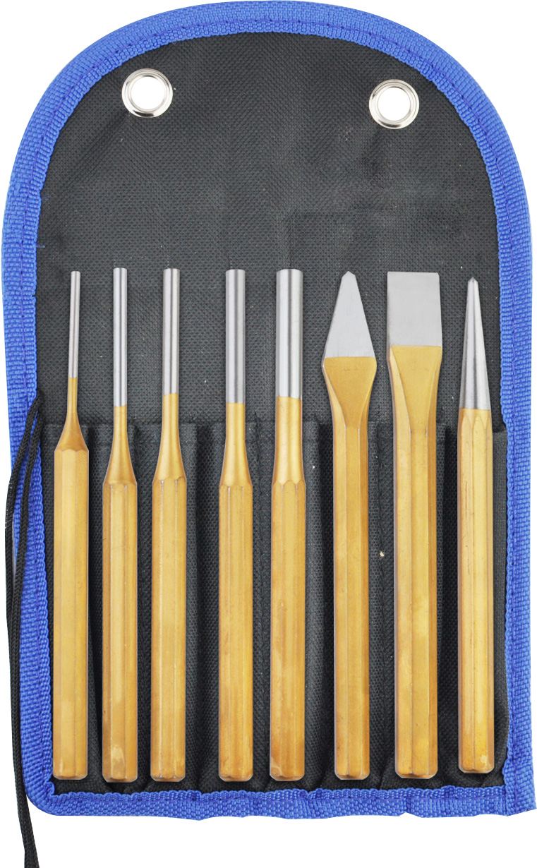8PCS PUNCH&CHISEL SET