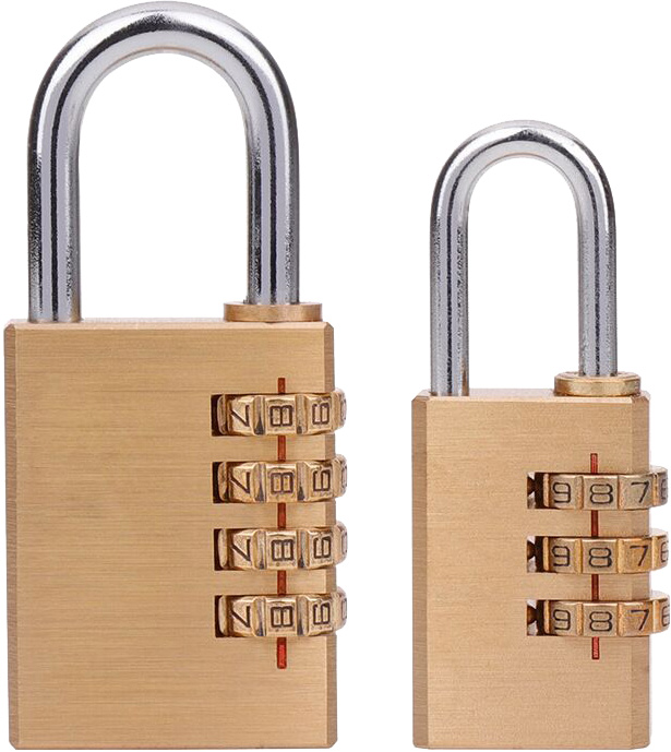 BRASS NUMBER PADLOCK