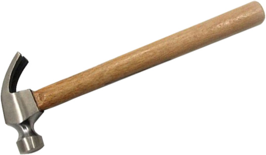 WOODEN HANDLE CLAW HAMMER