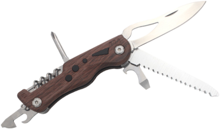 6 IN 1 MULTI FUNCTION KNIFE WITHLED TORCH