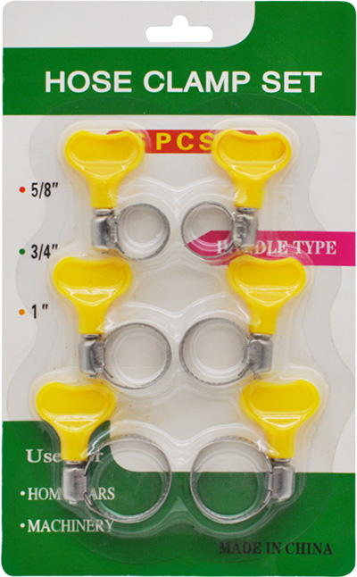 6PCS STEEL HOSE CLAMP