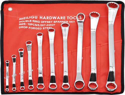 8pcs Double Offset Ring Spanner Set