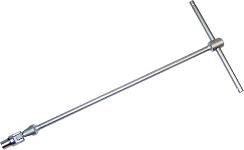T STYLE SOCKET WRENCH WITH UNIVERSAL JOINT