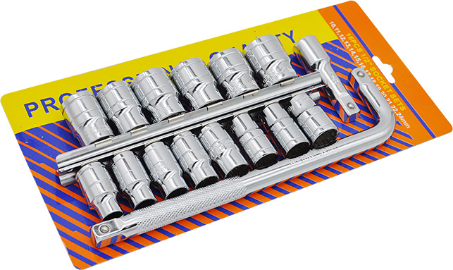 16PCS 1/2" DR. IMPACT SOCKET BIT SET