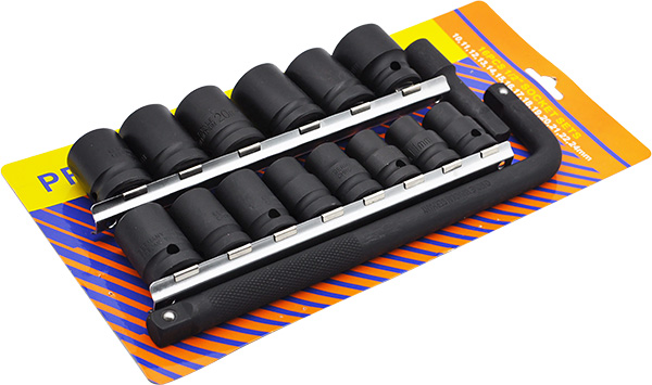 16PCS 1/2" DR. IMPACT SOCKET BIT SET