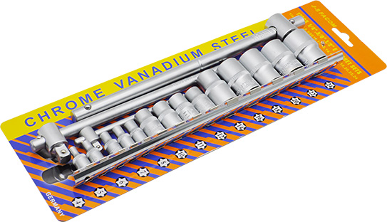 17PCS 1/2" E TYPE SOCKET WRENCH SET
