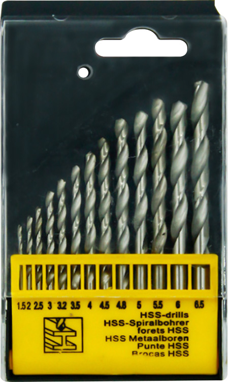 13PCS HSS TWIST DRILL BIT (METRIC)