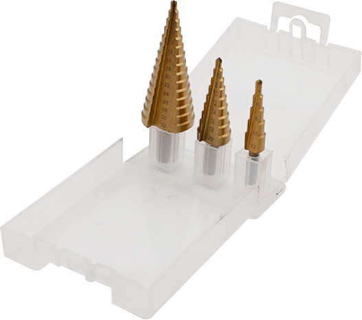 3PCS STEP DRILL SET