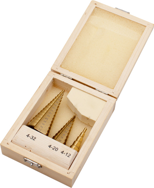 3PCS STEP DRILL SET