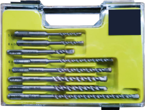 8PCS HAMMER DRILL