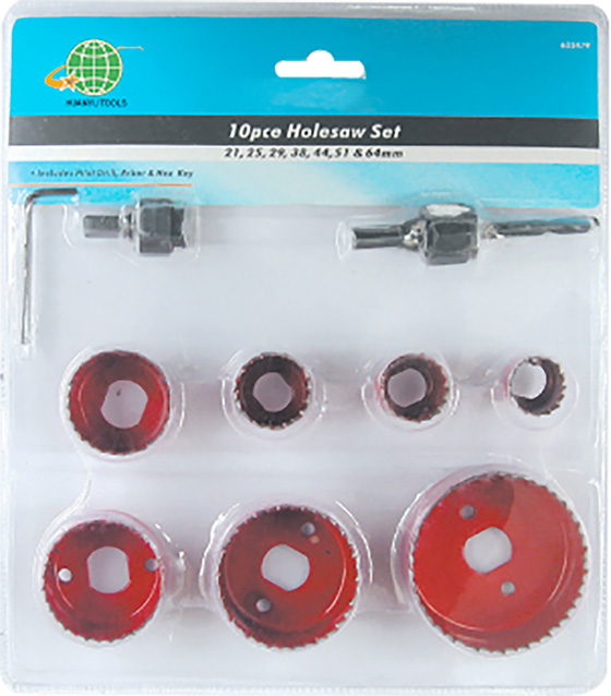 10PCS HOLE SAW SET