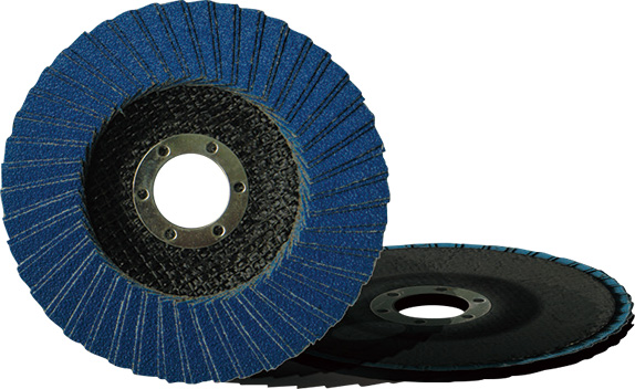FLAP DISC(DUAL-FLAPS) WITH  FIBERGLASS BACKING ZIRCONIA