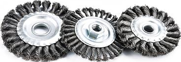 KNOTTED CIRCULAR WIRE  BRUSH