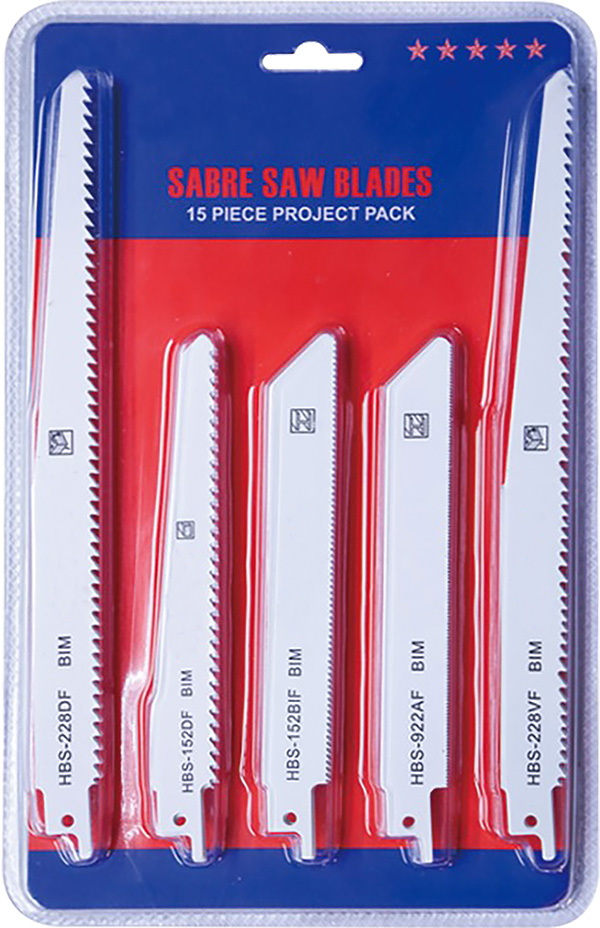 15PCS SABRE SAW BLADES