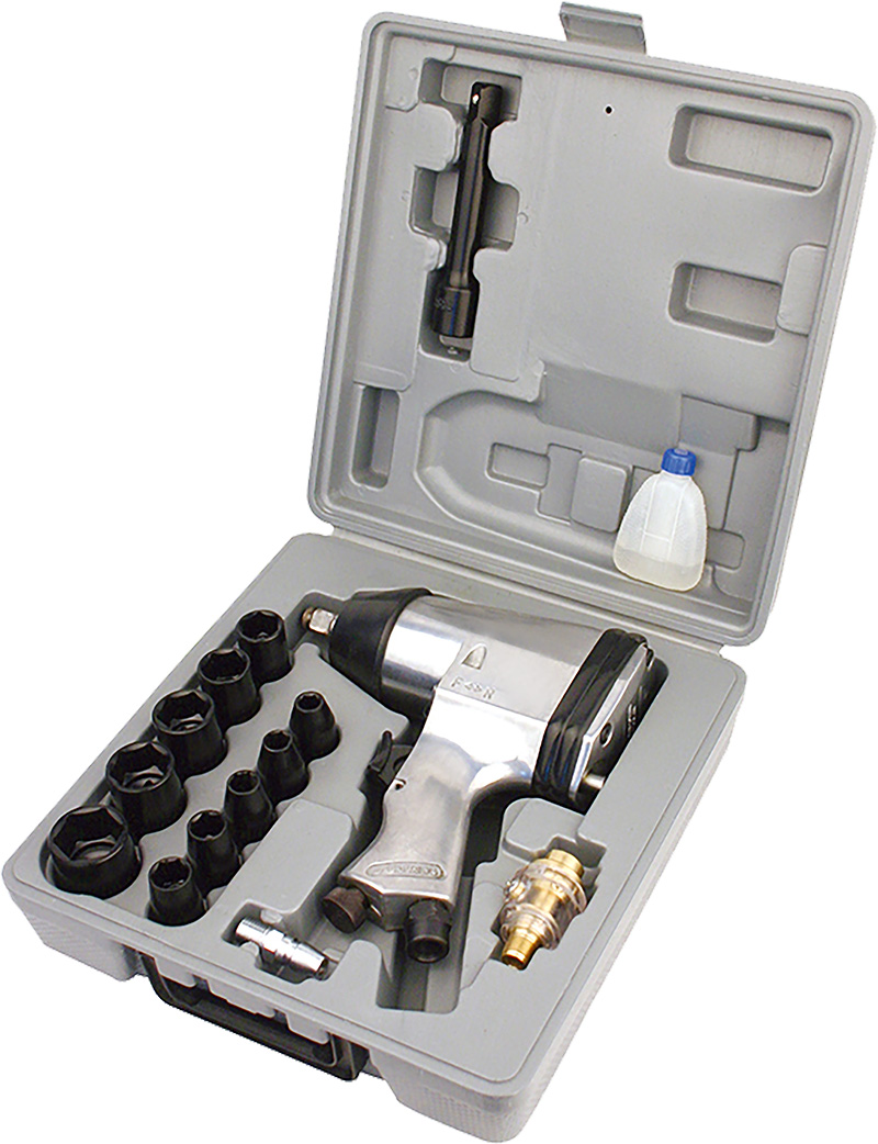 17PCS 1/2" AIR IMRACT  WRENCH KIT