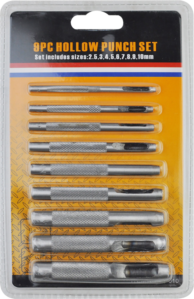 9PCS HOLLOW PUNCH SET