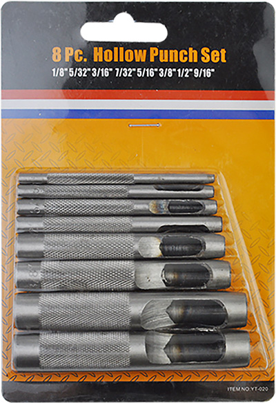 8PCS HOLLOW PUNCH SET
