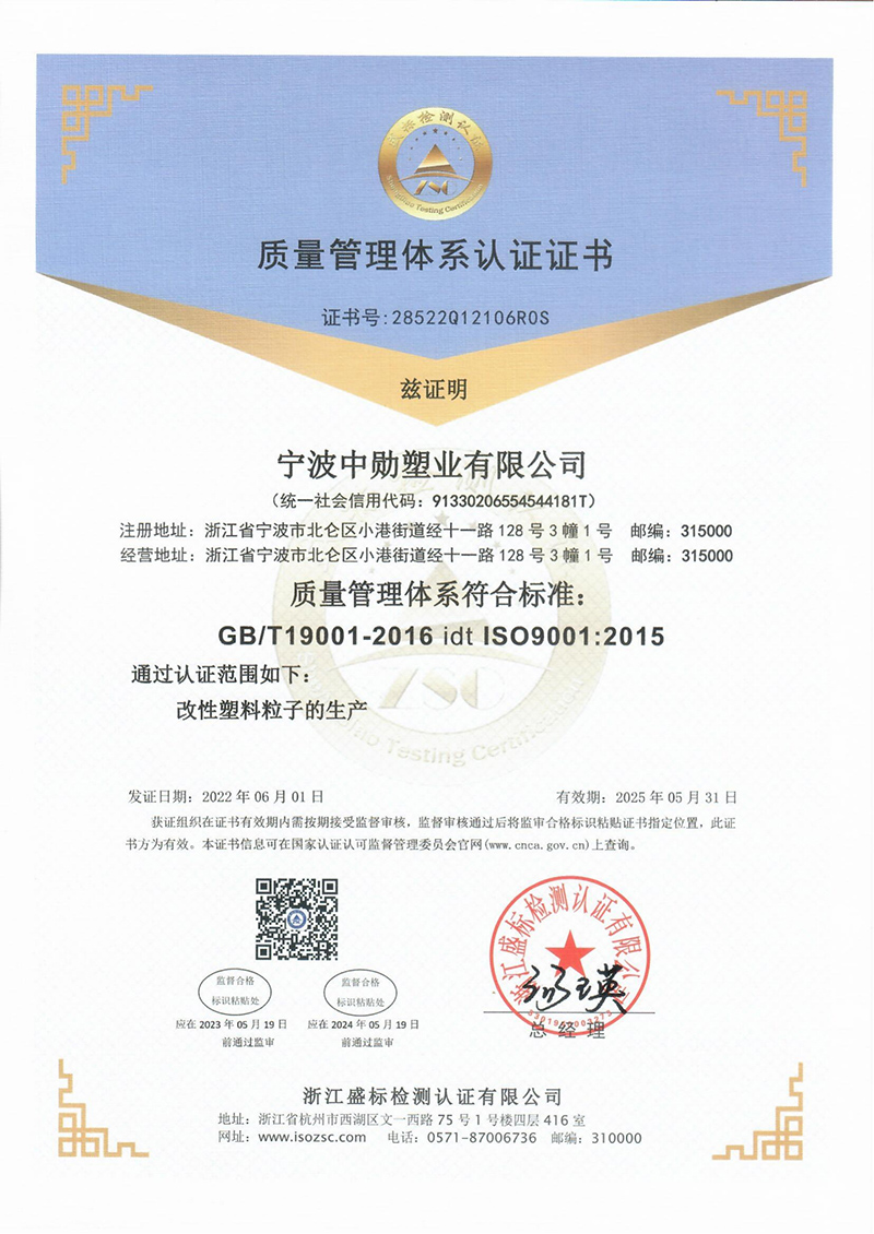 quality management system certification